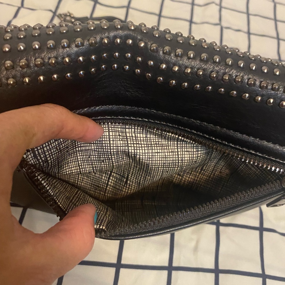 MMS  Design Studio Studded Black Chain Purse - Picture 7 of 9